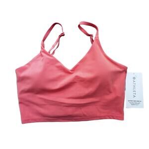 Athleta | Elation V-Neck Crop A-C | Coral | NWT |‎ SZ S